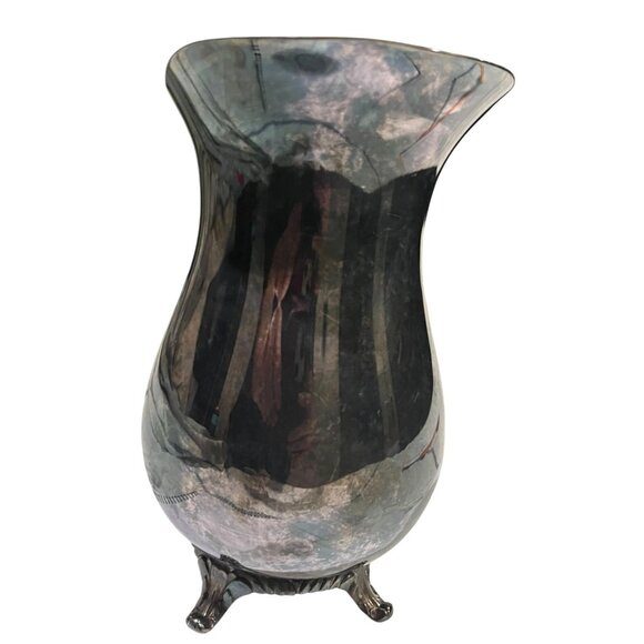 Vintage W.M. Rogers Silver Plate Footed Pitcher With Ice Guard 817 - Picture 2 of 11